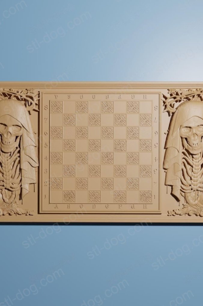 国际象棋 棋盘套装 (Chessboard set) 3D打印图纸